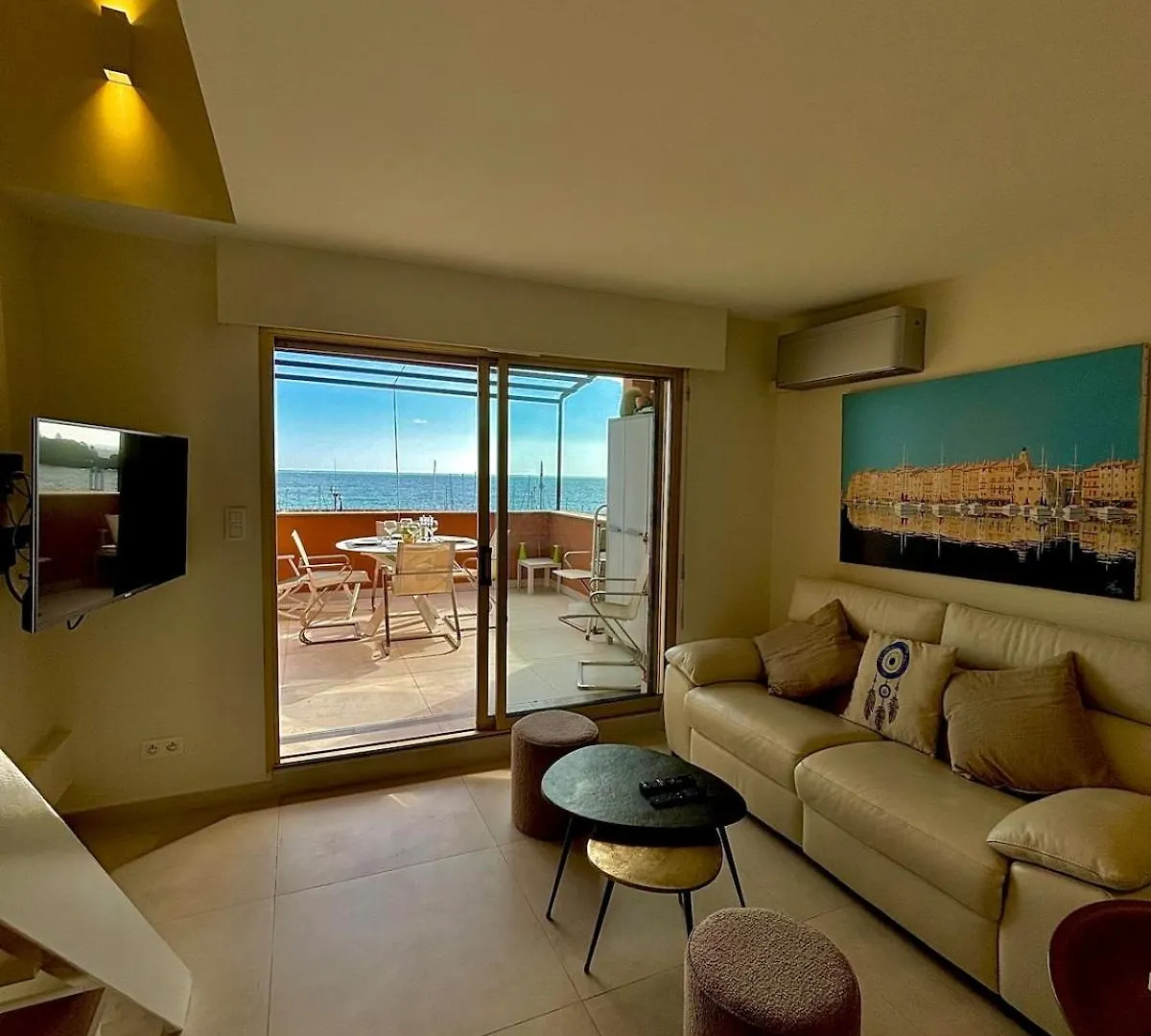 Théoule-sur-Mer Appartement Avec Vue Sur Le Port De La Figueirette צרפת