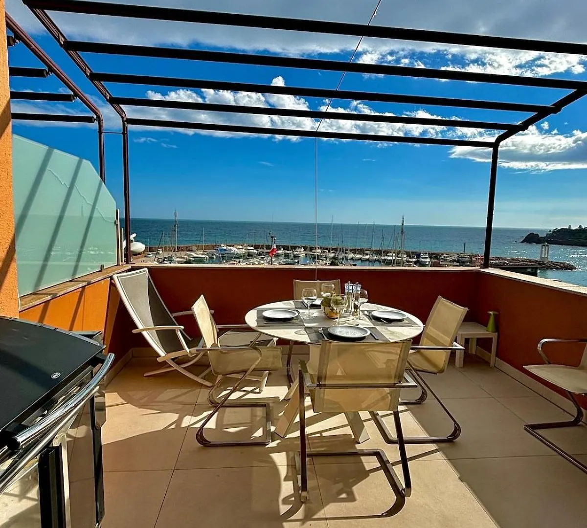 דירה Théoule-sur-Mer Appartement Avec Vue Sur Le Port De La Figueirette צרפת